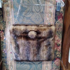 Terry Lewis Faux Fur Purse